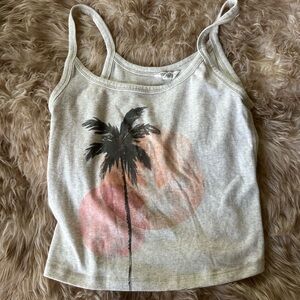 Aeropostale Graphic Crop Top